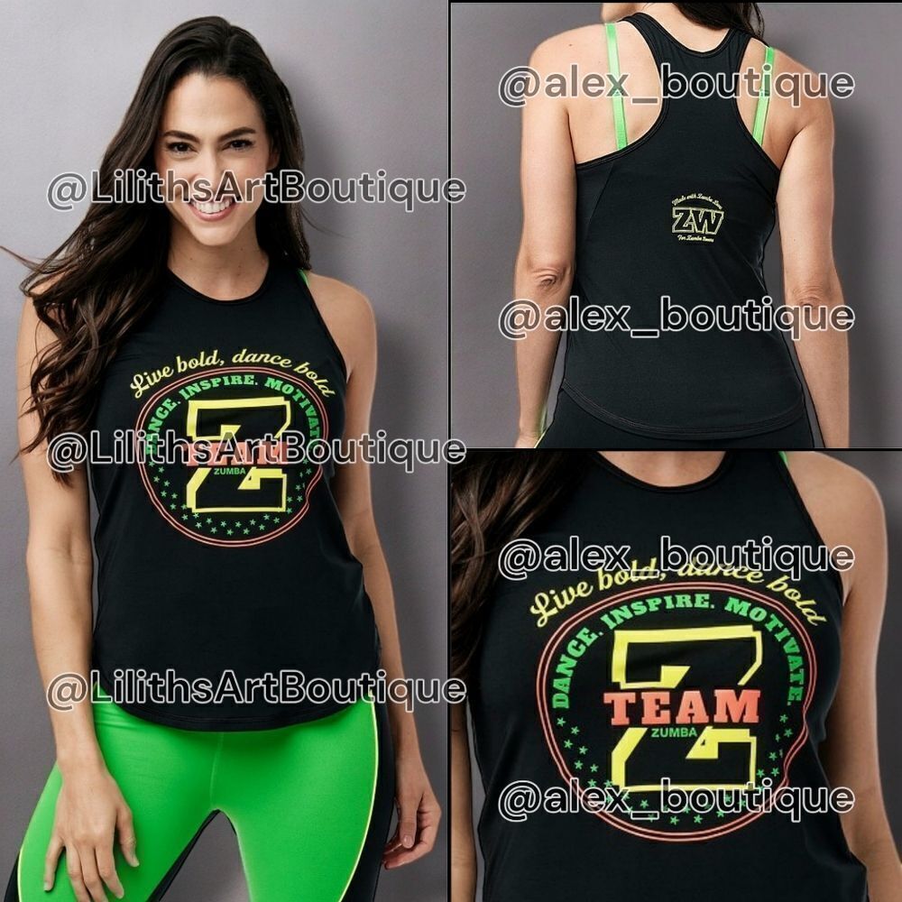 Zumba Team Tank top (H024)-Size S for Women
